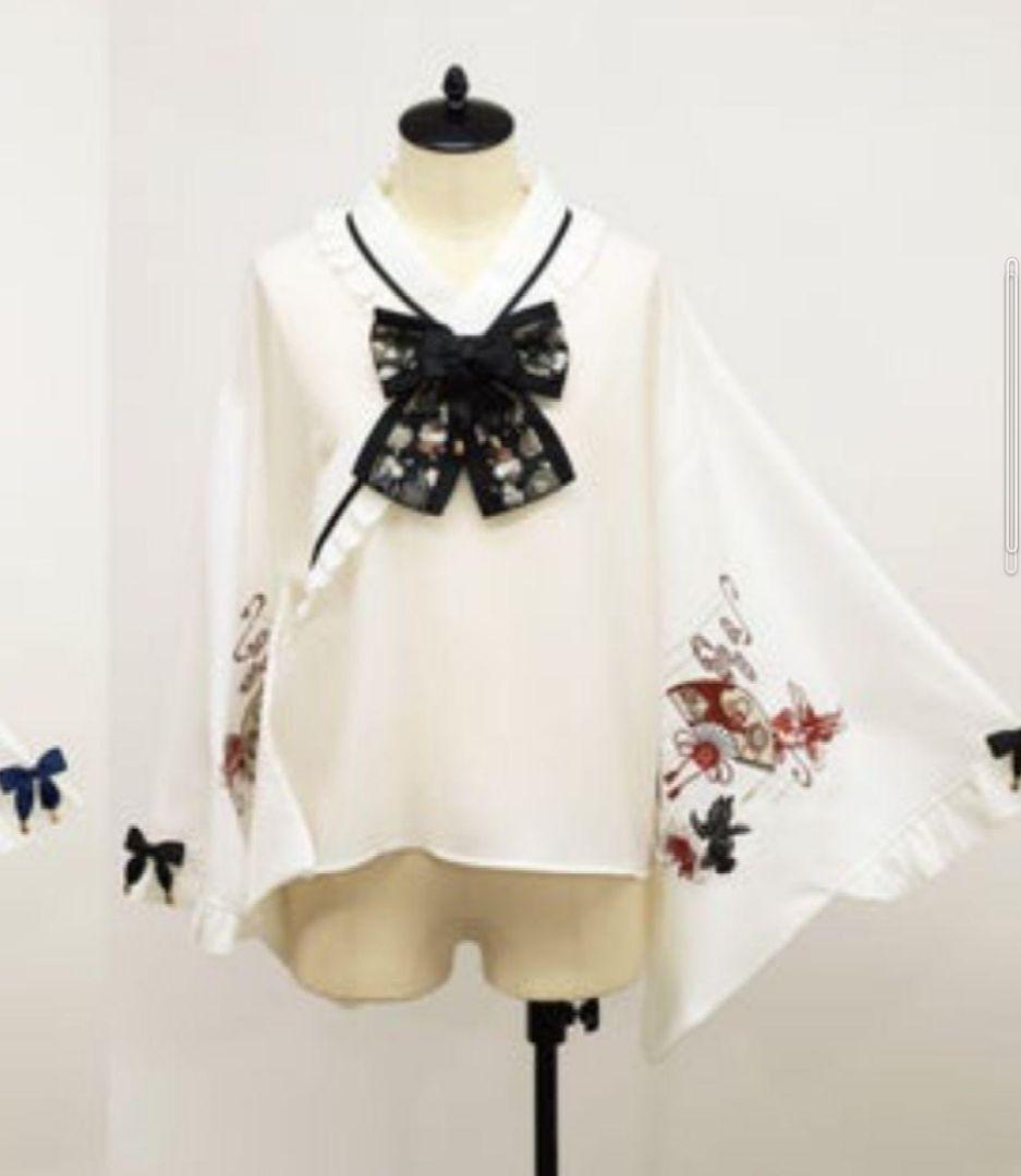 アマベル、びいどろ金魚と曼珠沙華和風スカート＆ブラウス