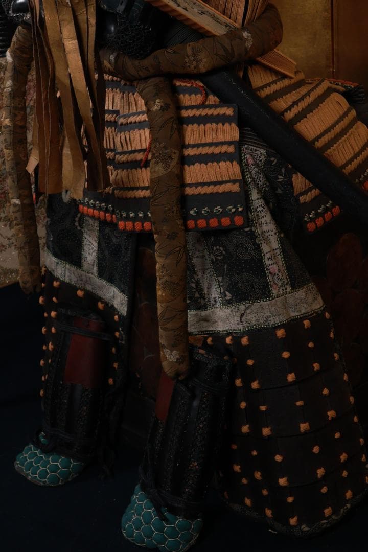 BE833　時代武具　日輪前立　鎧　甲冑一式　兜　五曜紋　鎧櫃