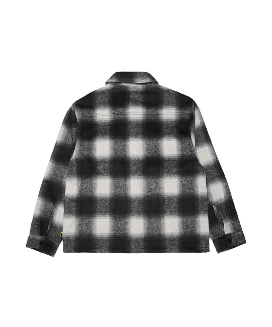 FR2 Shaggy Check CPO Shirt ブラック M