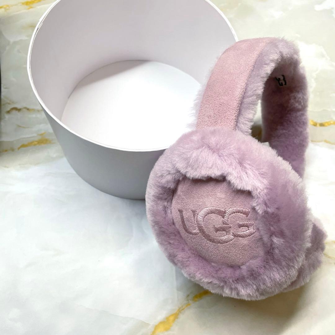 【新品未使用】UGG ライラック　シープスキン イヤマフ　イヤーマフラー　05