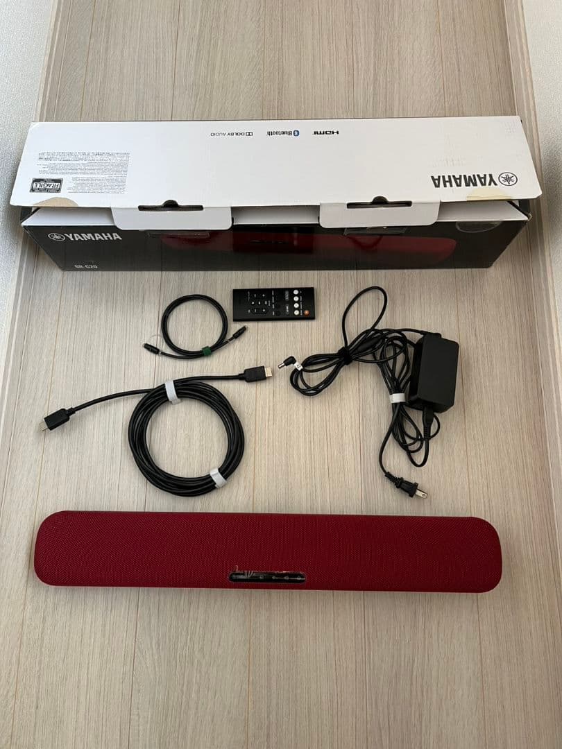 Yamaha サウンドバー レッド　SR - C20A