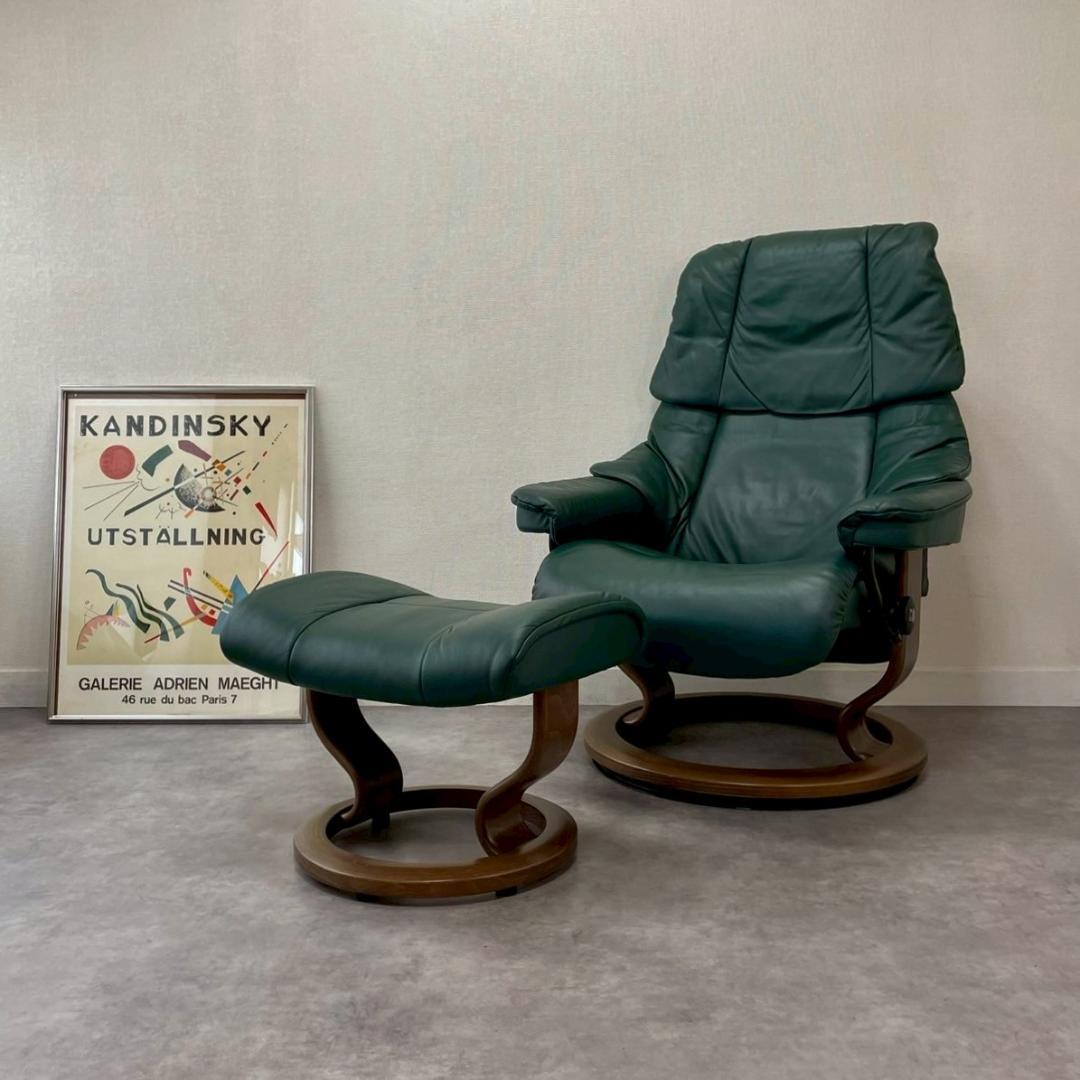 EKORNES エコーネス ストレスレス レノ M 本革 リクライニングチェア