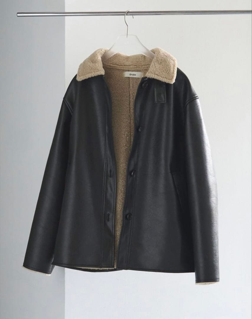 ポストカード付き♡ anukeアンヌークBoa Flight Jacket 38