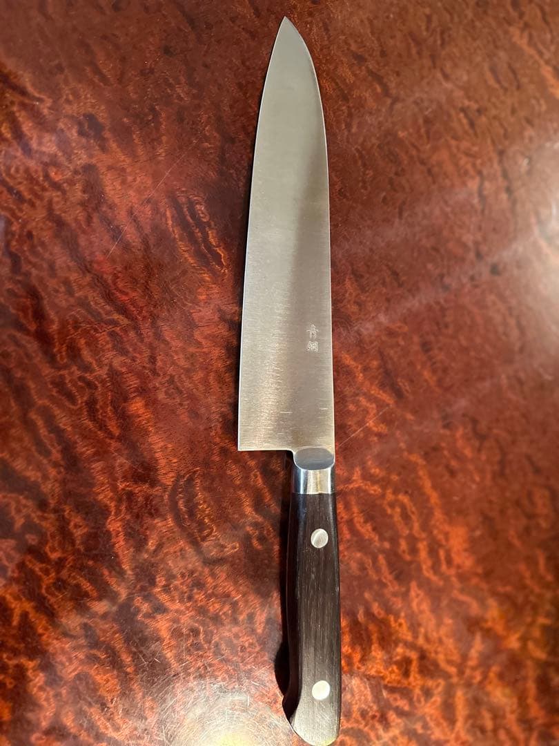 [一級品] 安来鋼　青鋼　牛刀６寸　ビンテージ