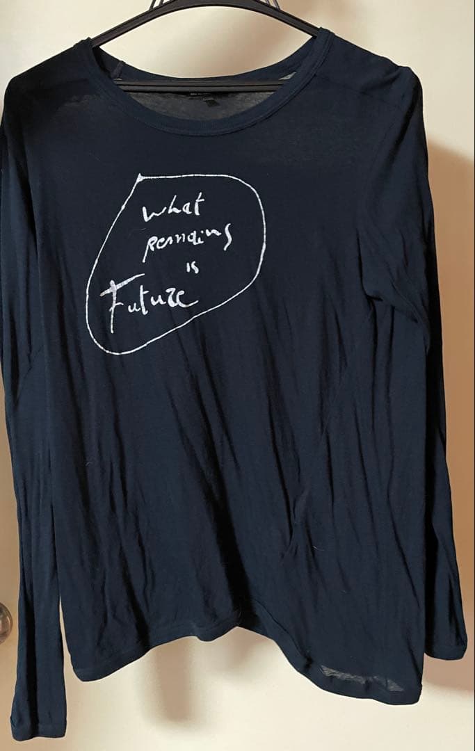 ANN DEMEULEMEESTER 長袖カットソー 歪み加工