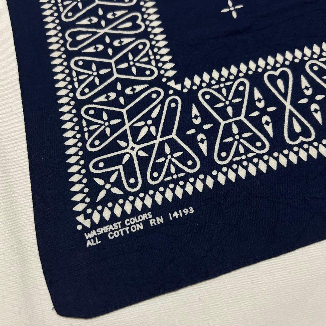 ★ 希少 デッドストック クロス バンダナ USA製 60s ヴィンテージ