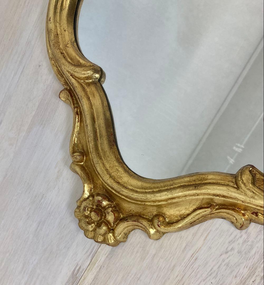 アンティーク調壁掛けミラー