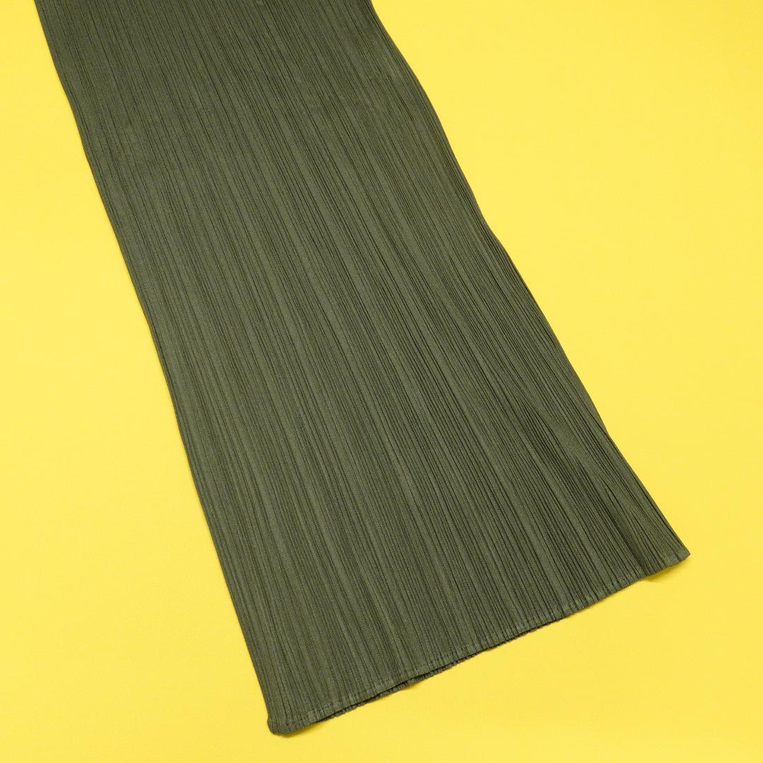 PLEATS PLEASE プリーツロングスカート 3 日本製 カーキ