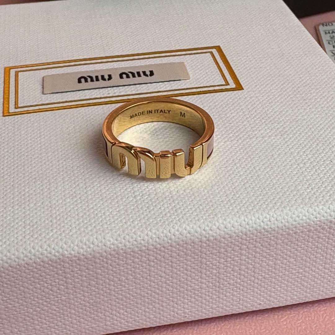 miumiu リング ピンク 指輪 ピンク