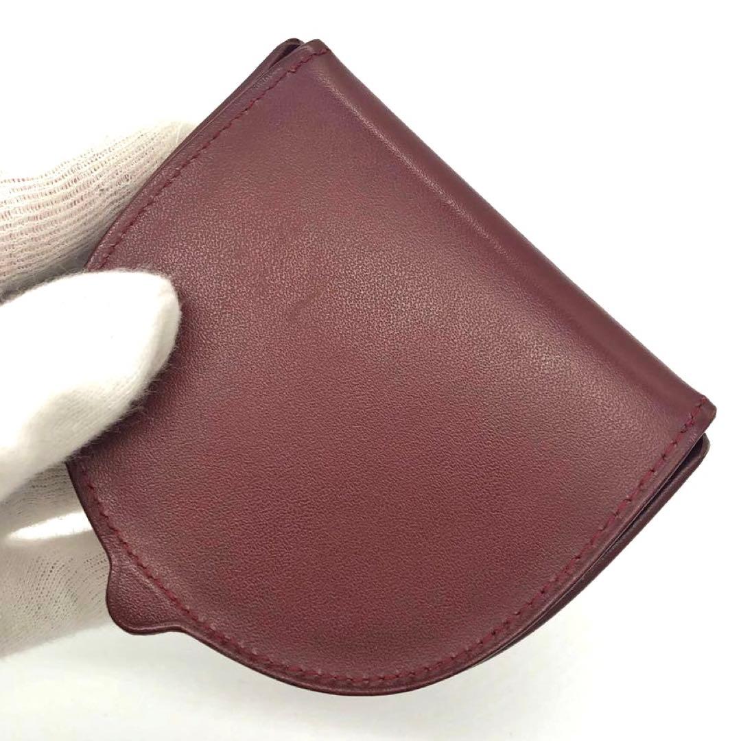 未使用級✨カルティエ レザー　ケース ボルドー