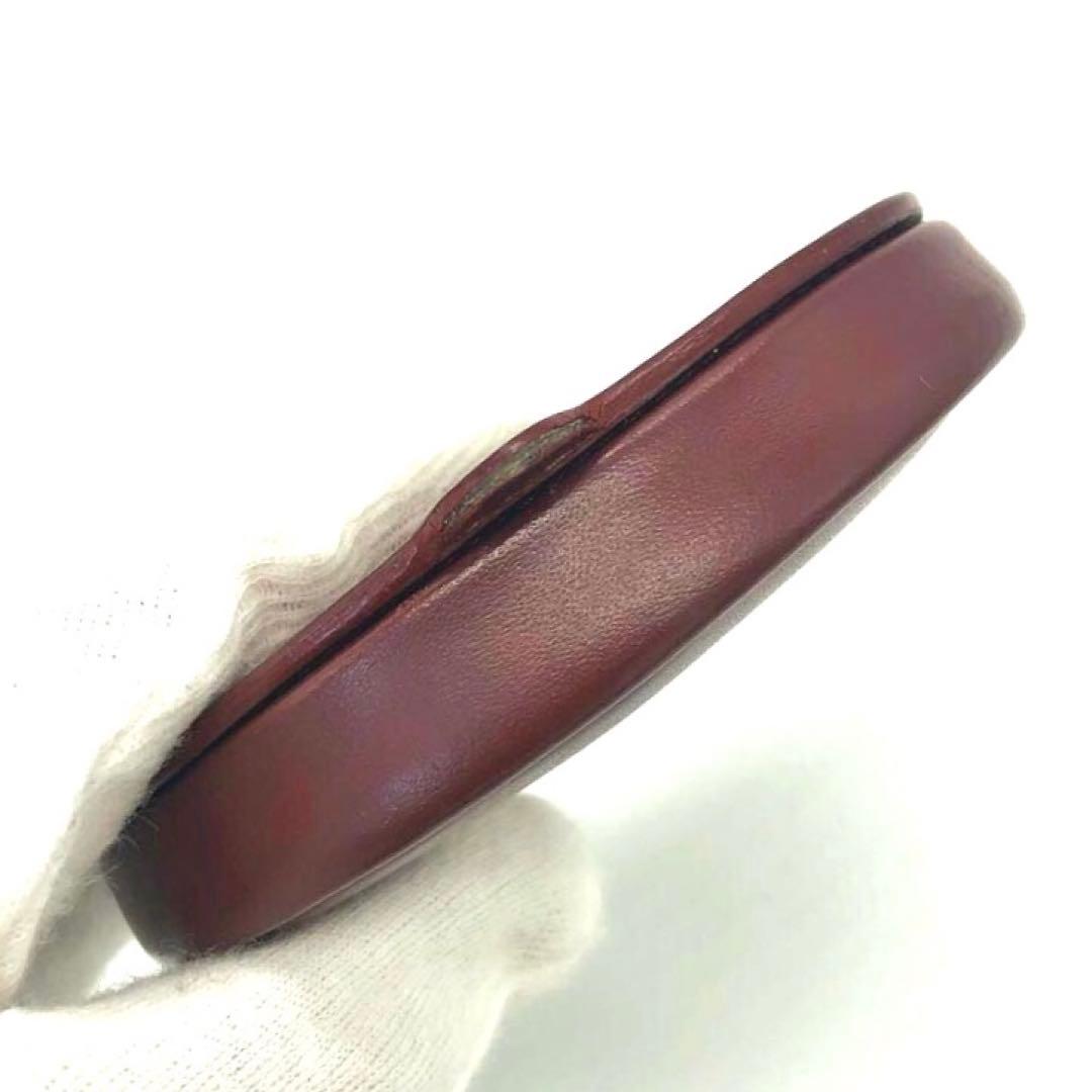 未使用級✨カルティエ レザー　ケース ボルドー