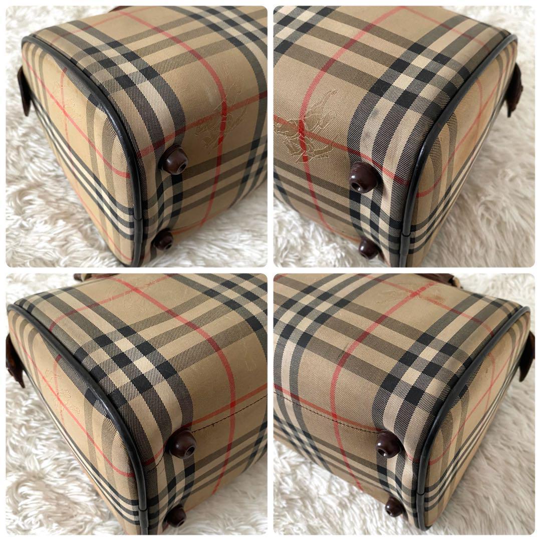 バーバリー 大容量ボストンバッグ ノバチェック 肩掛け シャドーホース A4対応