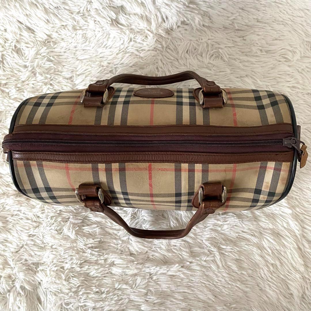 バーバリー 大容量ボストンバッグ ノバチェック 肩掛け シャドーホース A4対応