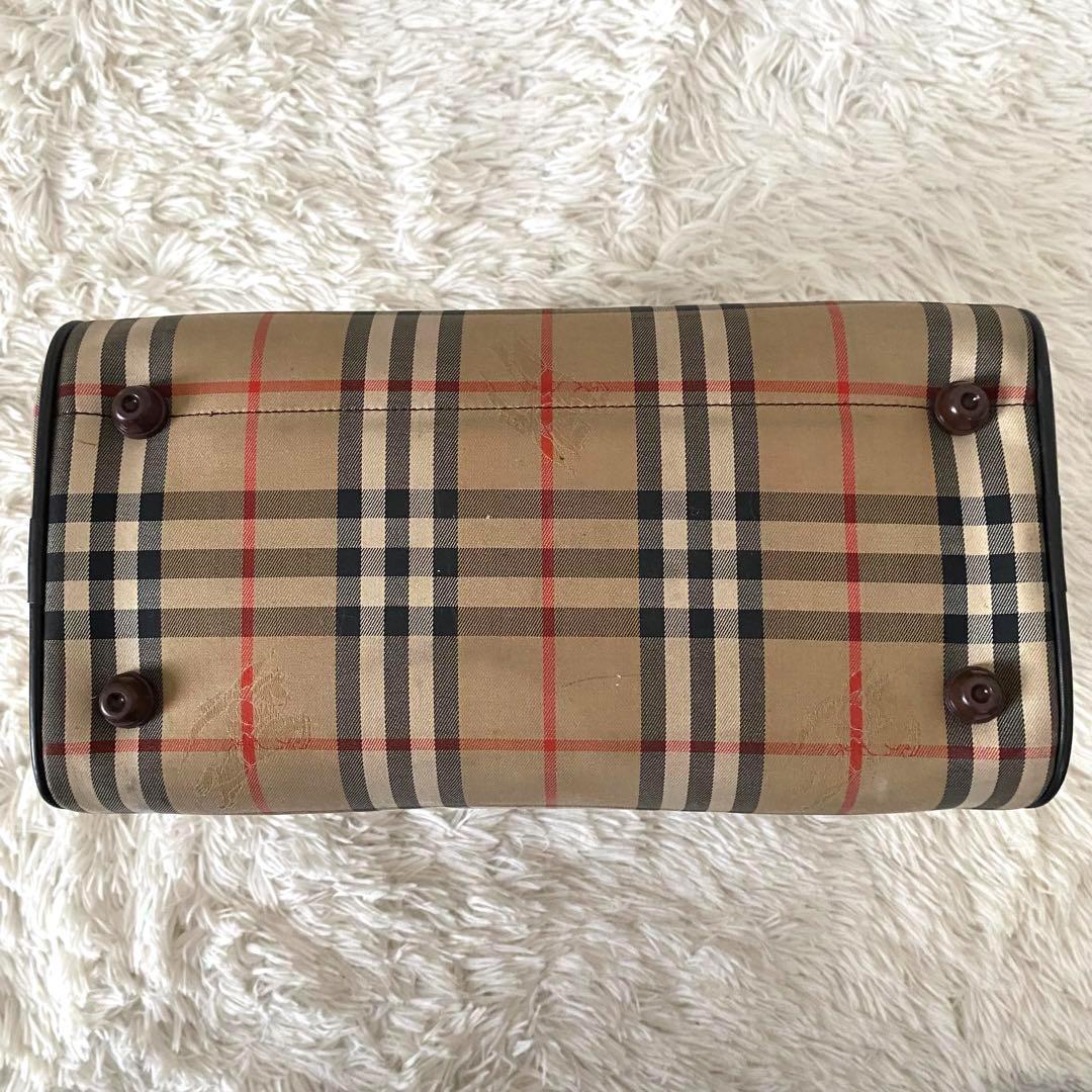バーバリー 大容量ボストンバッグ ノバチェック 肩掛け シャドーホース A4対応