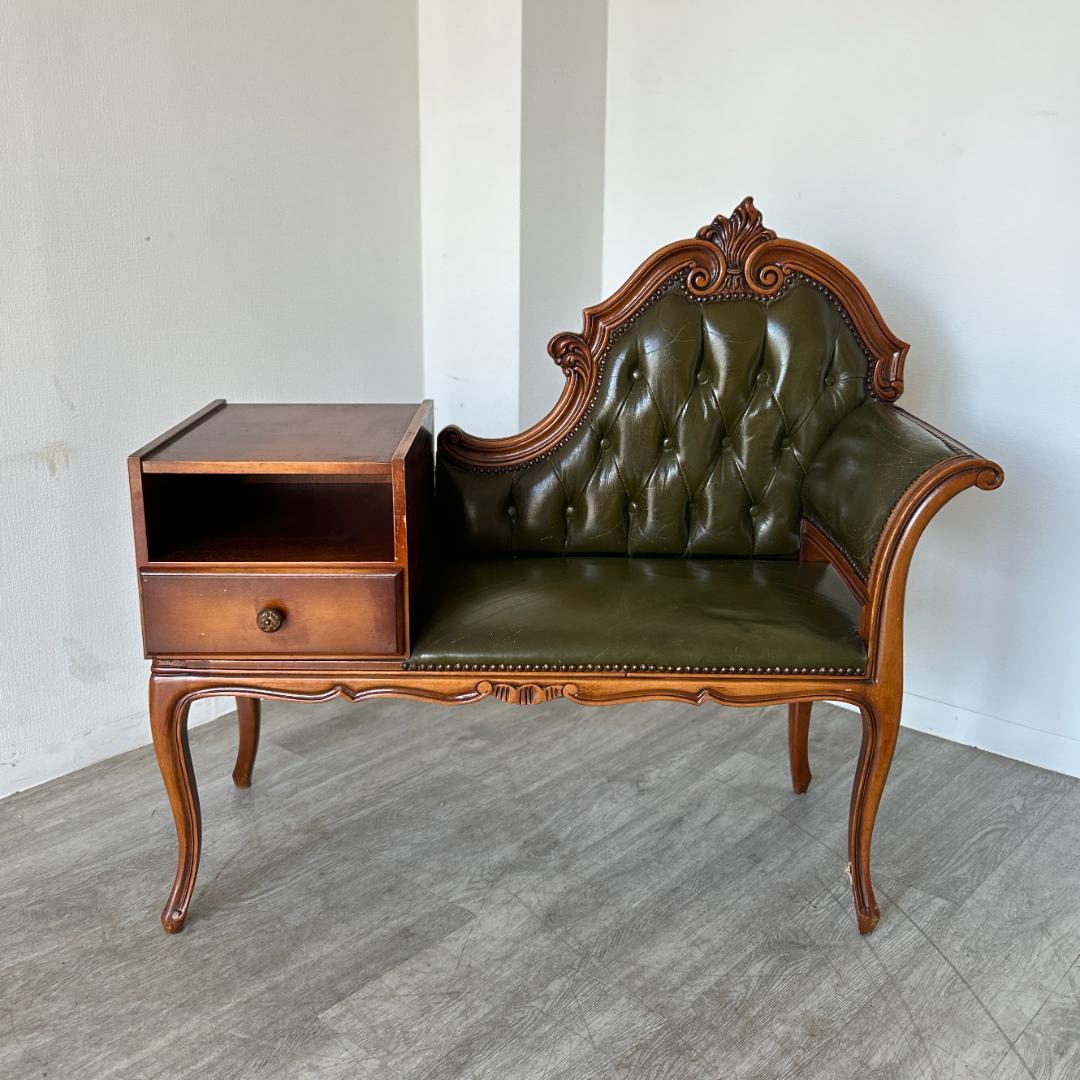 イギリス アンティーク家具 テレフォンベンチ 1960年頃 954A