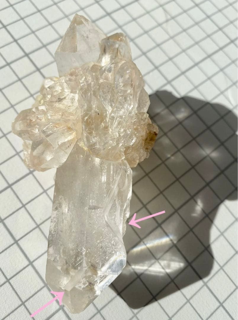 バーナクル　ヒマラヤ水晶　マニカラン産　天然石　水晶クラスター　タイムリンク