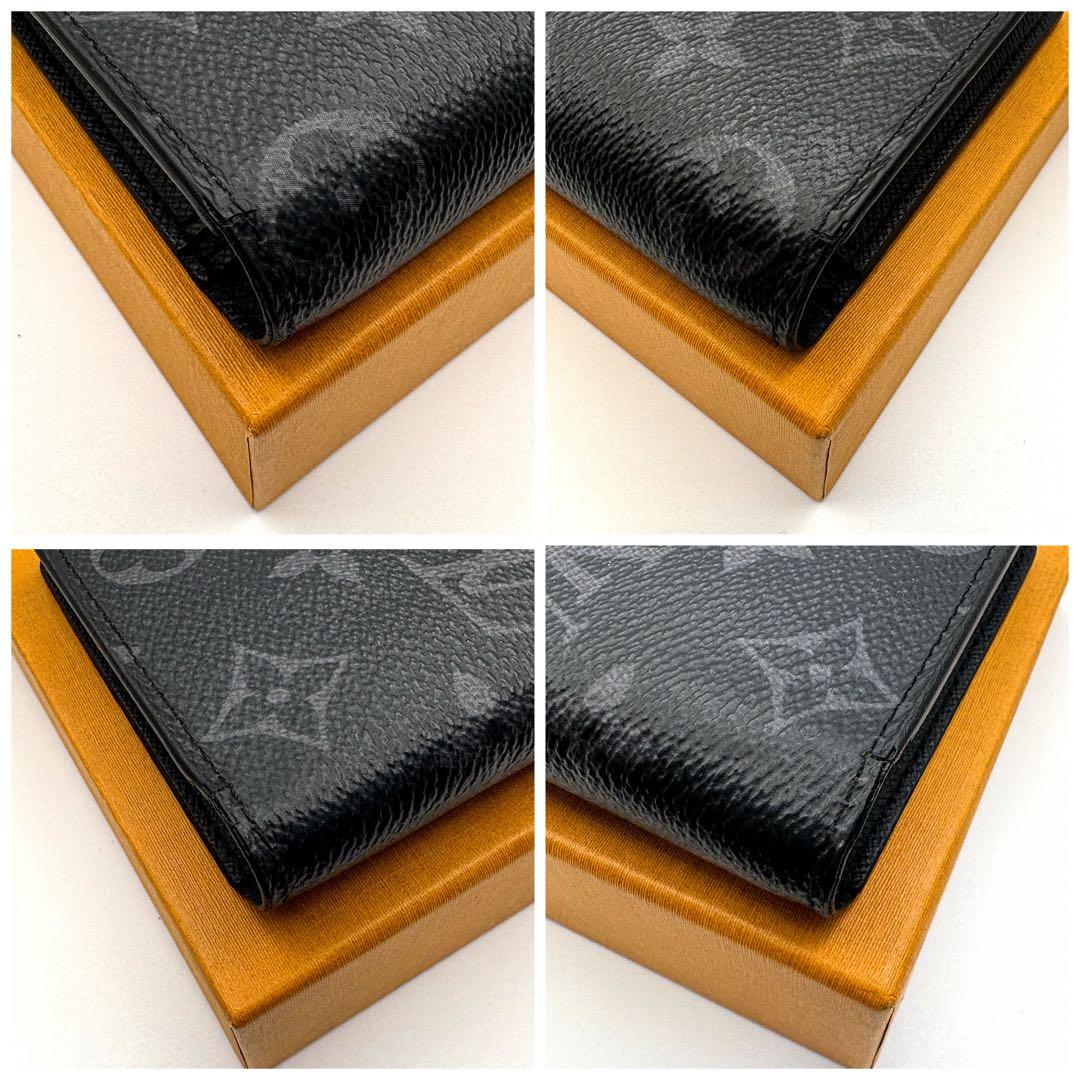 【美品・新型】ルイヴィトン モノグラム エクリプス ポルトフォイユブラザ 箱付