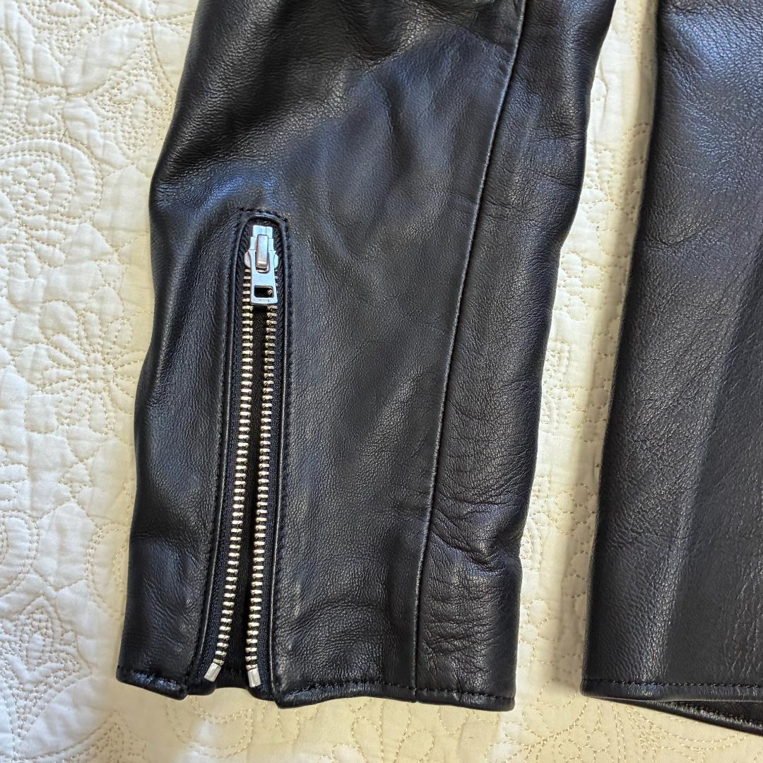 【即日発送】極美品 LIDNMリドム　シングルライダースジャケット　シープスキン