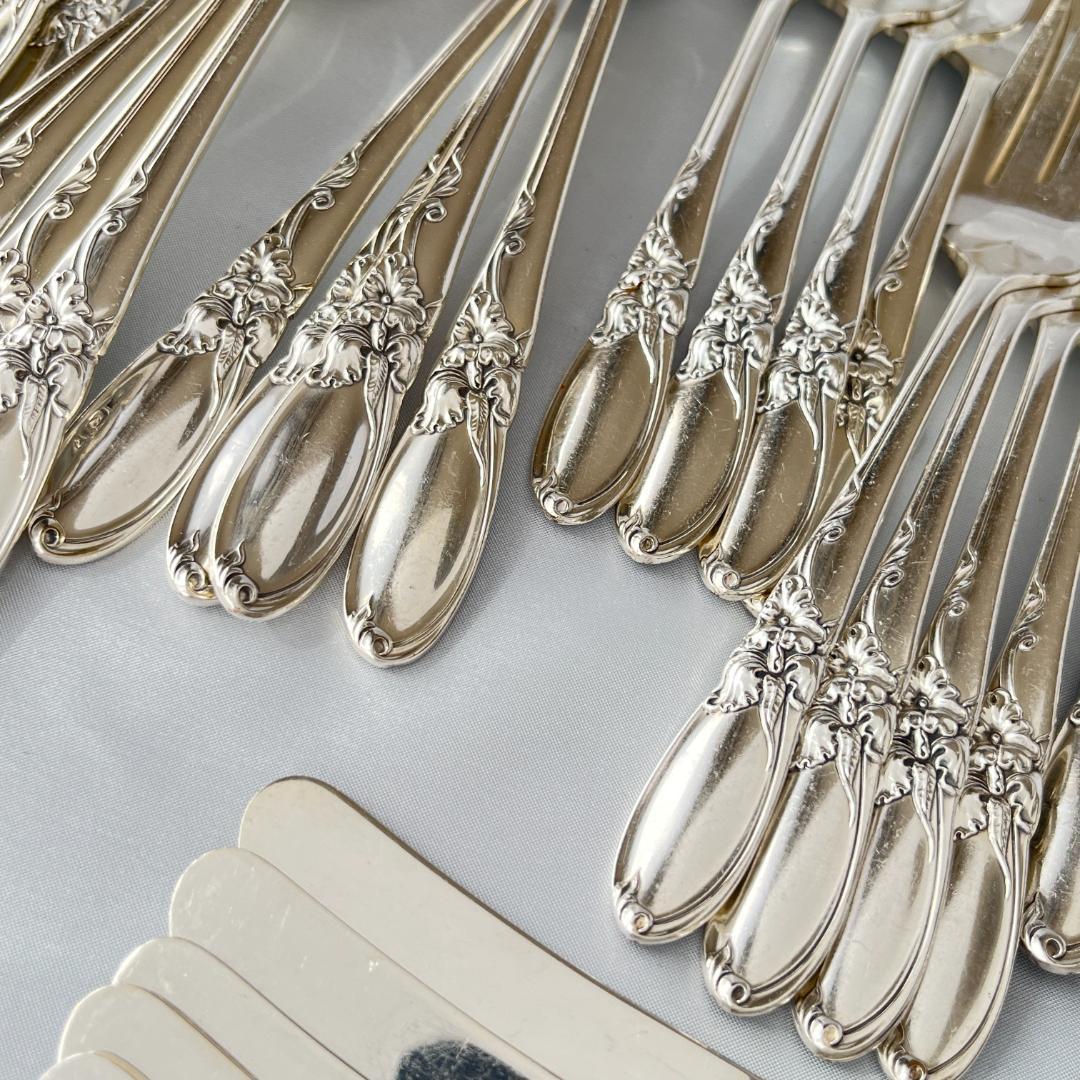 【White Orchid】 ディナーセット 8名用55本 サーバー付