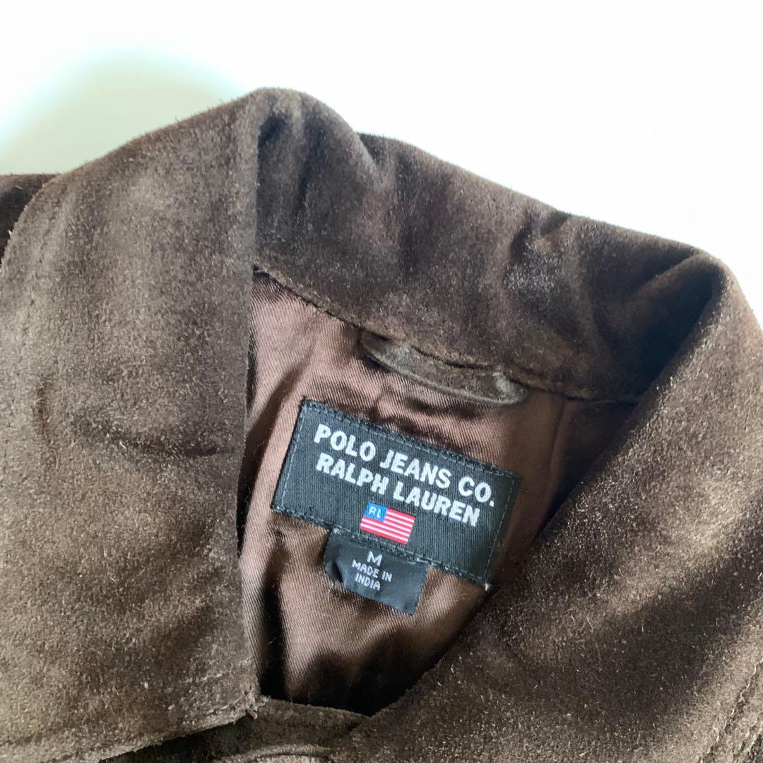 POLO JEANS スエード　レザージャケット