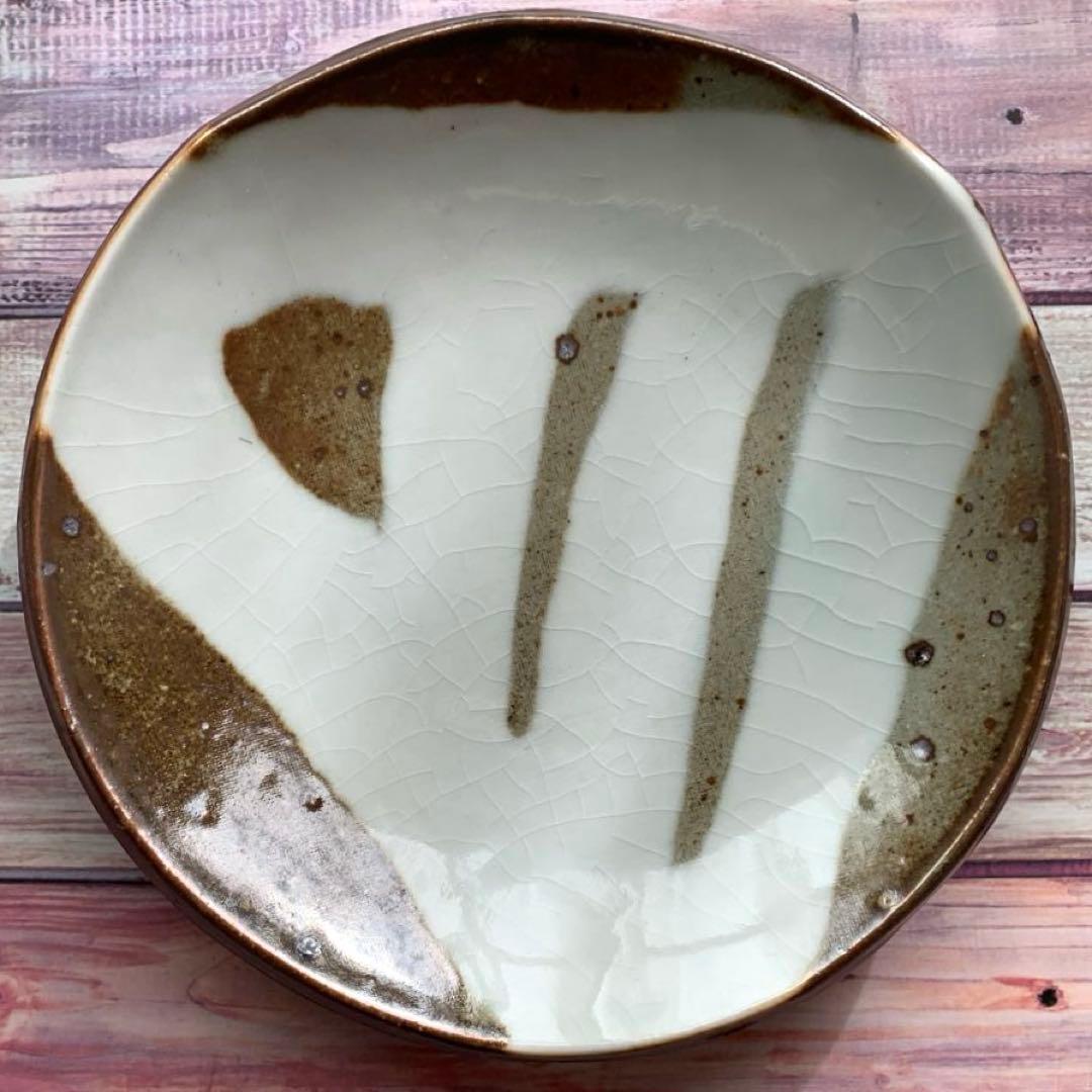 作家物　谷川勝明さん作　常滑焼　練込皿5枚