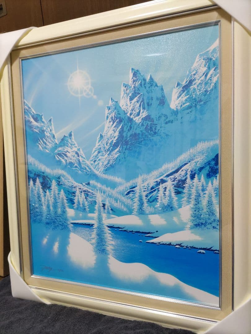 ジョン・ラッテンベリー　クリスタルブルー　シルクスクリーン