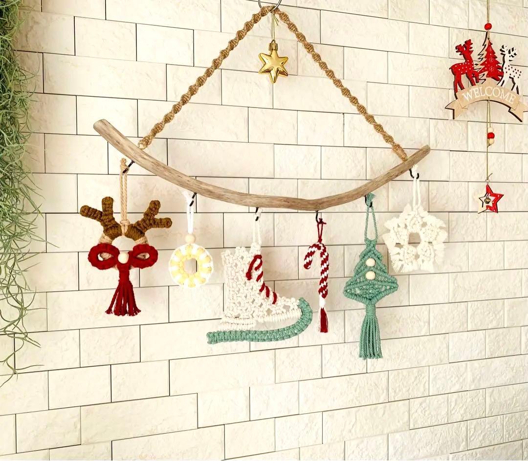 NO．415『流木・マクラメ・クリスマスガーランド』