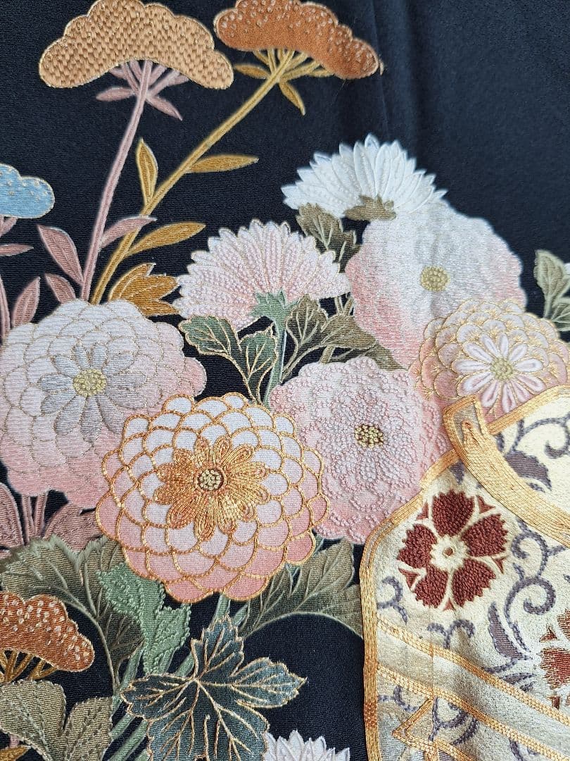 着物リメイクワンピース3651