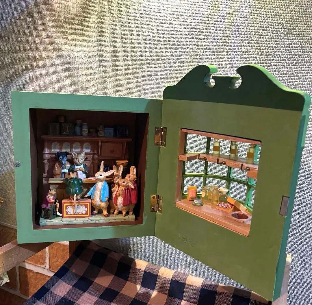 【希少】加藤工芸 ピーターラビット★ジオラマ/キーチェインボックス/キーボックス