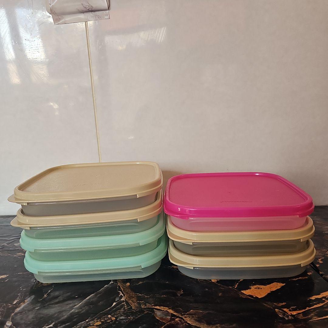 タッパーウェア四角容器7個組