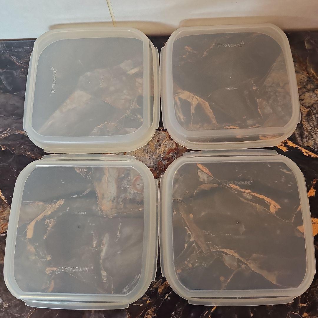 タッパーウェア四角容器7個組