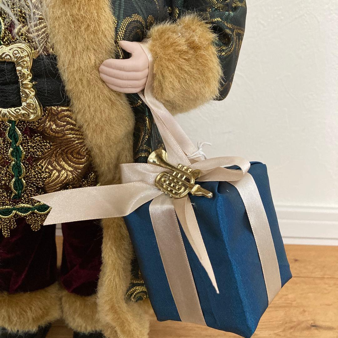 Harmonier ハルモニア　サンタクロースフィギュア　グリーンマント　楽器