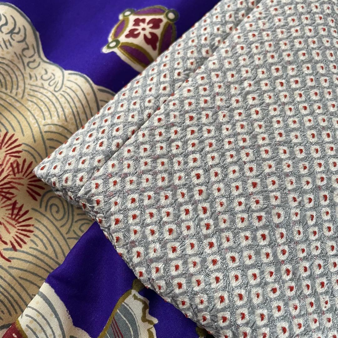 七五三　3歳　アンティークお着物セット　正絹　総絞り被布　雪駄