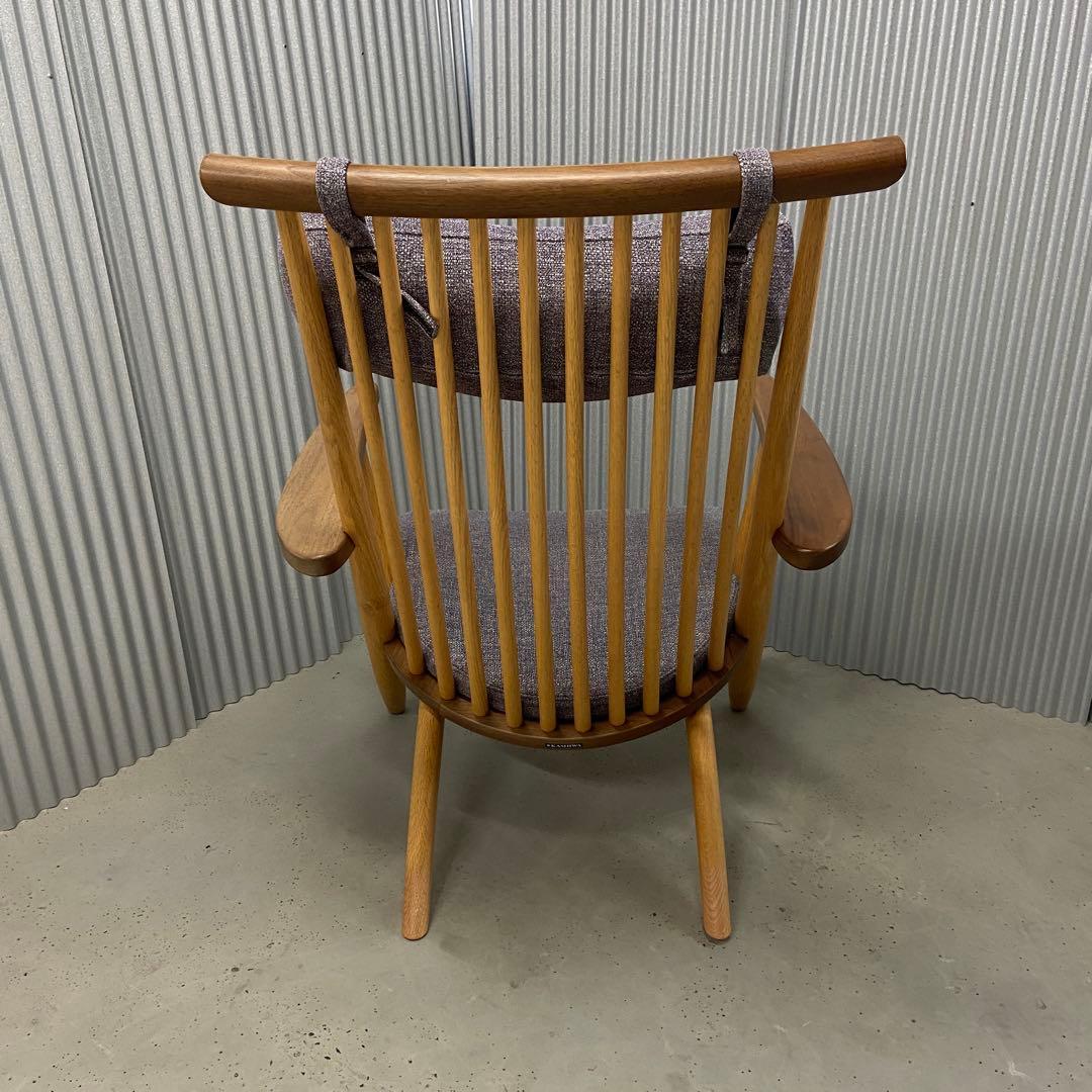 柏木工（KASHIWA）シビルイージーチェア CC54K9 飛騨家具　②