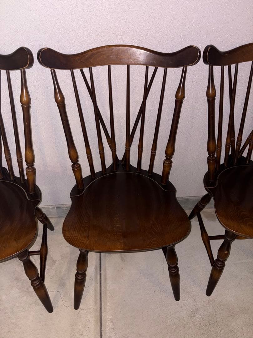 飛騨産業 キツツキ ウィンザー 5脚 ダイニングチェア バラ売り不可 ヴィン