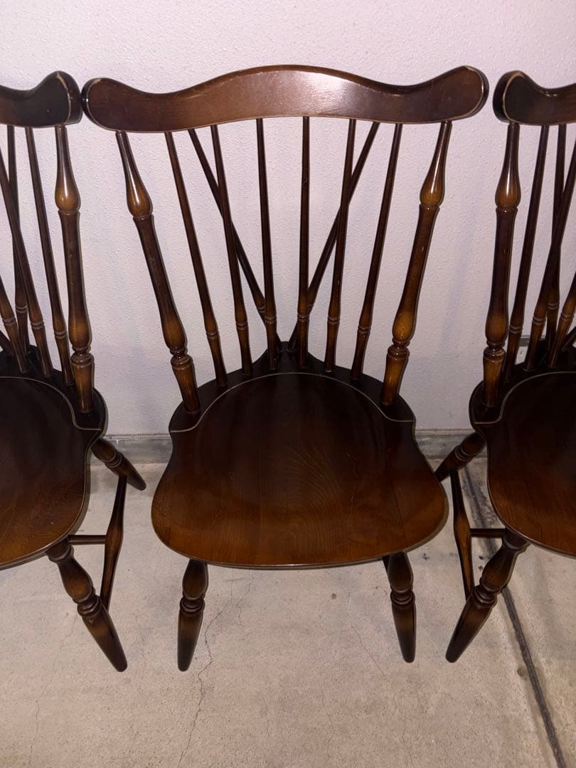 飛騨産業 キツツキ ウィンザー 5脚 ダイニングチェア バラ売り不可 ヴィン