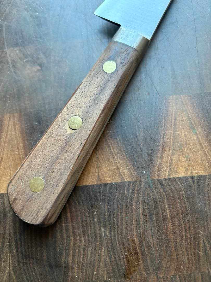 築地　有次　骨スキ　160mm 5寸　包丁　捌き　片刃　再生品　合金