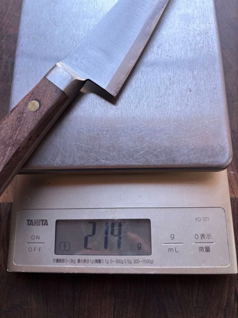 築地　有次　骨スキ　160mm 5寸　包丁　捌き　片刃　再生品　合金