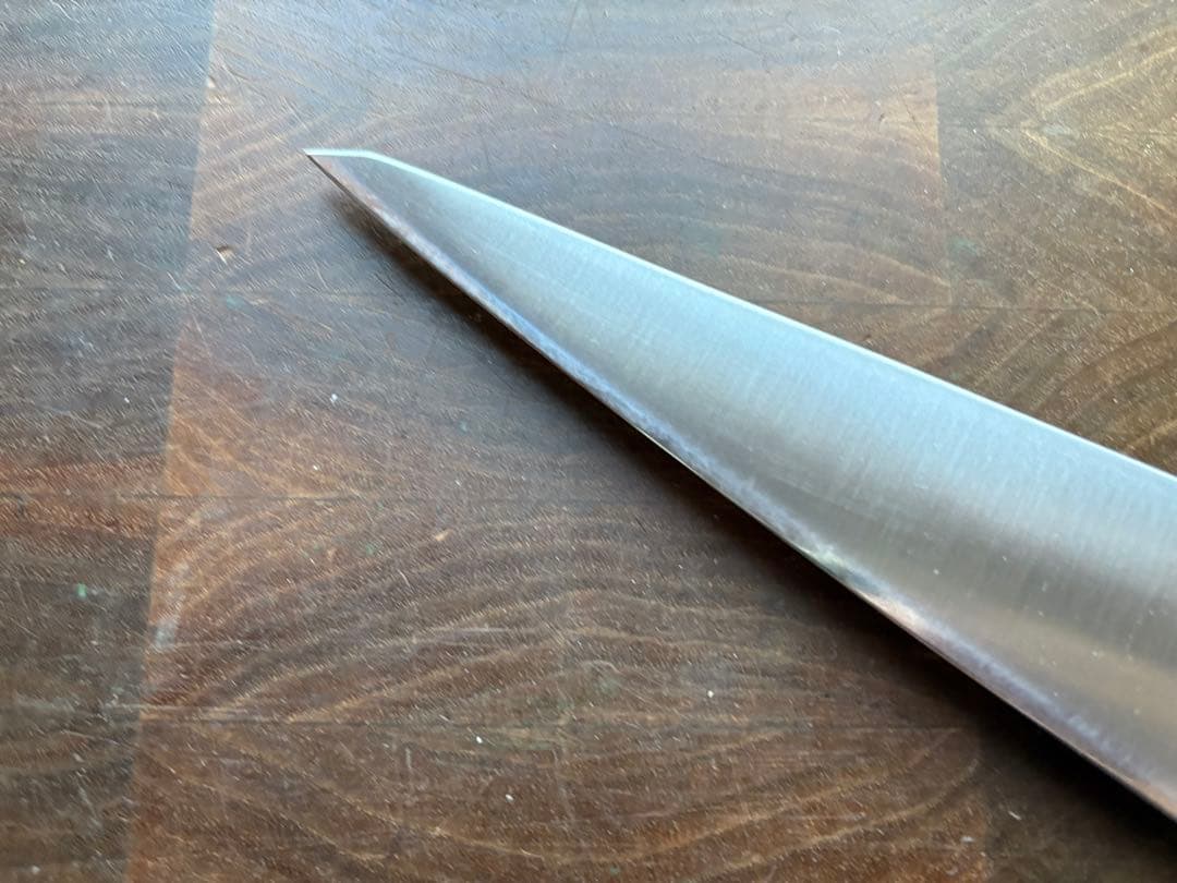 築地　有次　骨スキ　160mm 5寸　包丁　捌き　片刃　再生品　合金