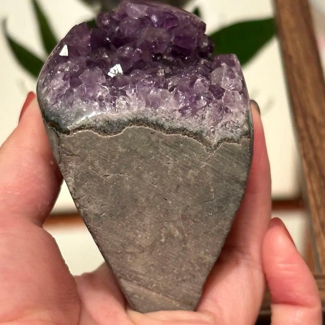 【超高品質】最高級 花咲 アメジスト ミニドーム 原石 天然石 希少