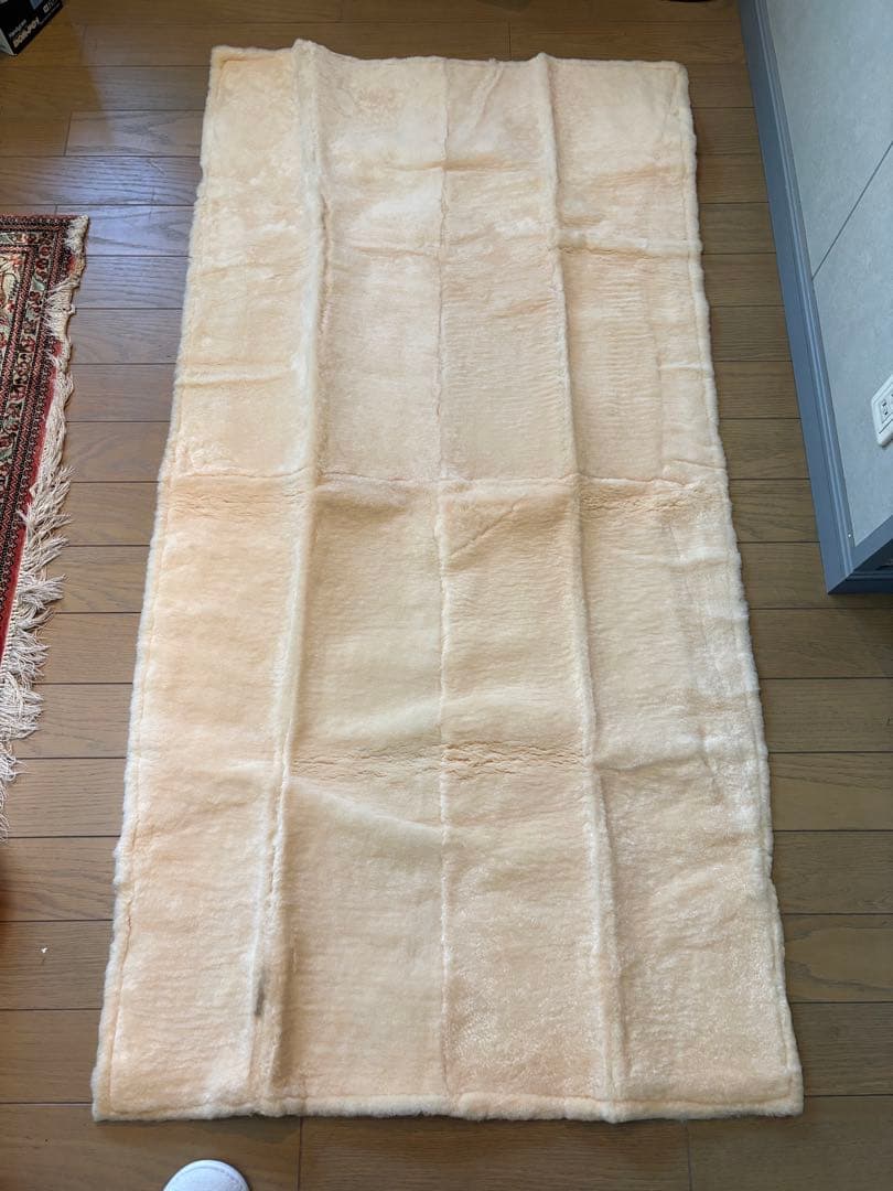 豪州製シープスキン ベッド用ムートン 新品保管品