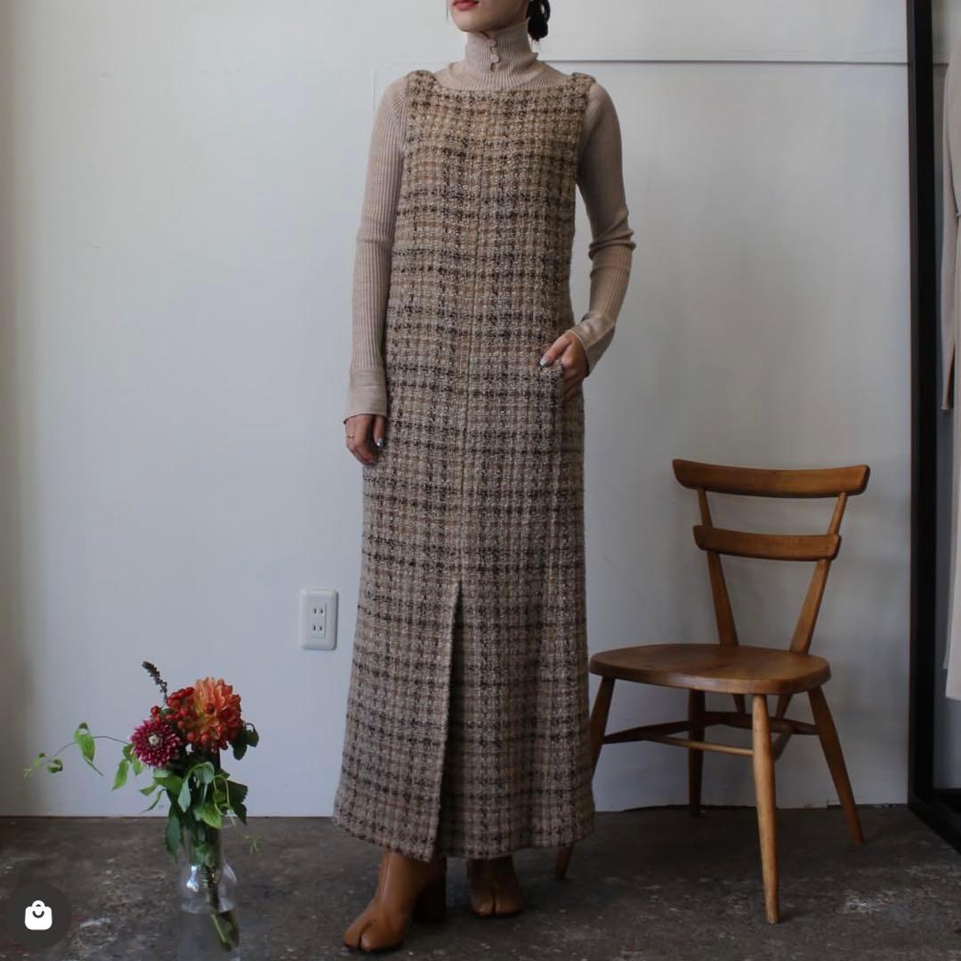 【AURALEE】SPUN TWEED DRESS サイズ0