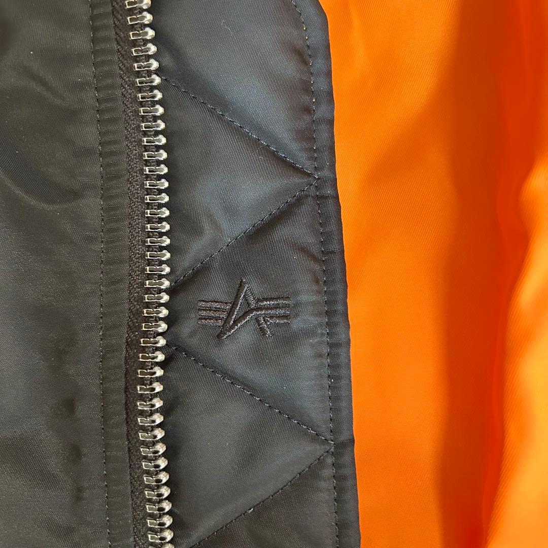 【美品】ALPHA INDUSTRIES MA-1 フライトジャケット BK M