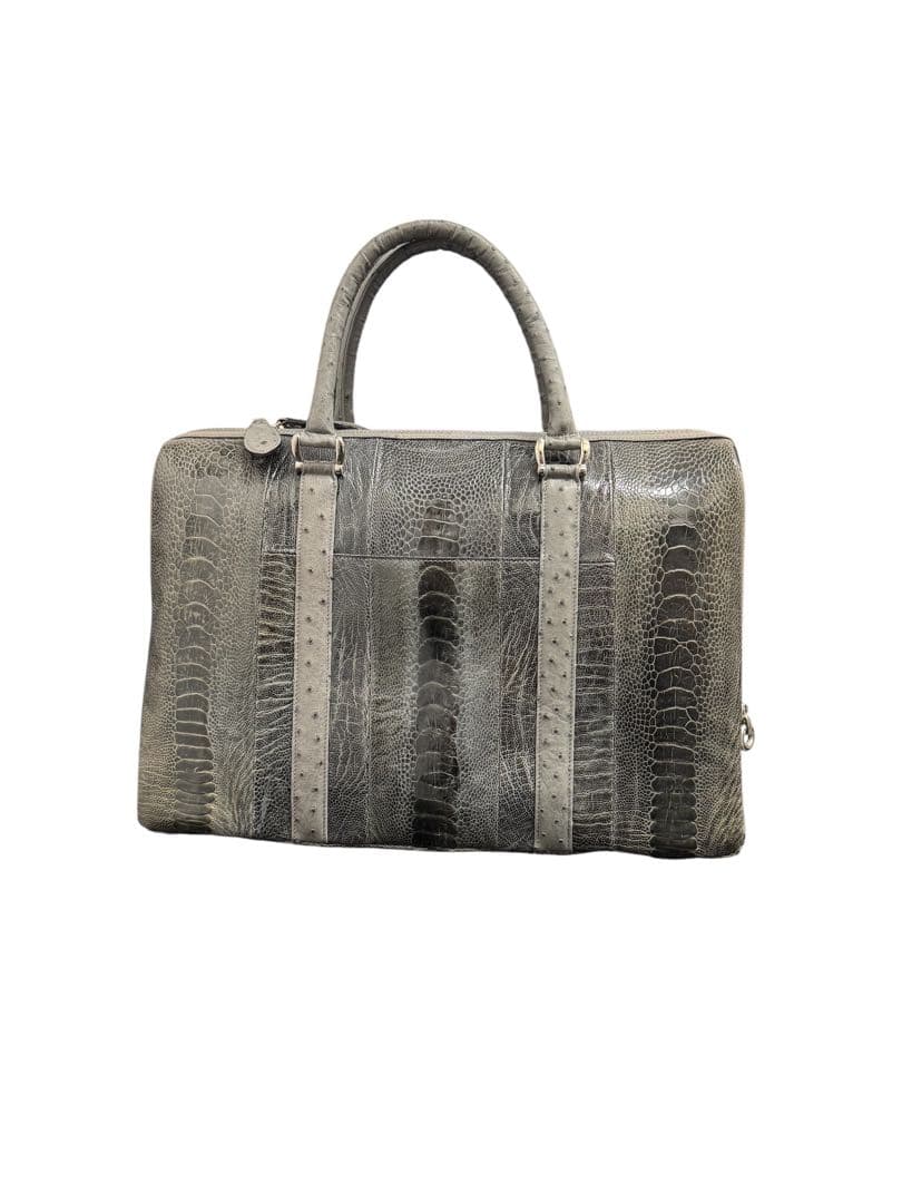 オーストリッチ　ボストンバッグ、セカンドバッグセット