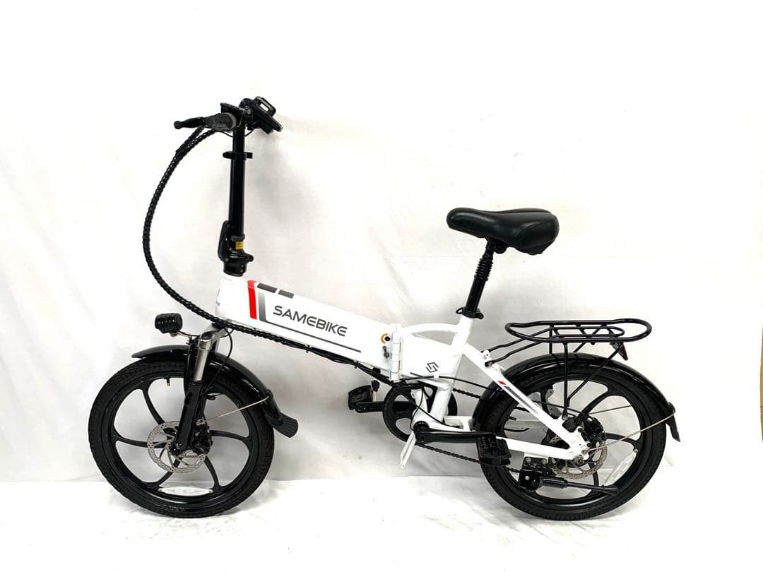 【即乘】送料無料 SAMEBIKEディスク式MTB折り畳み電動自転車 動作確認済