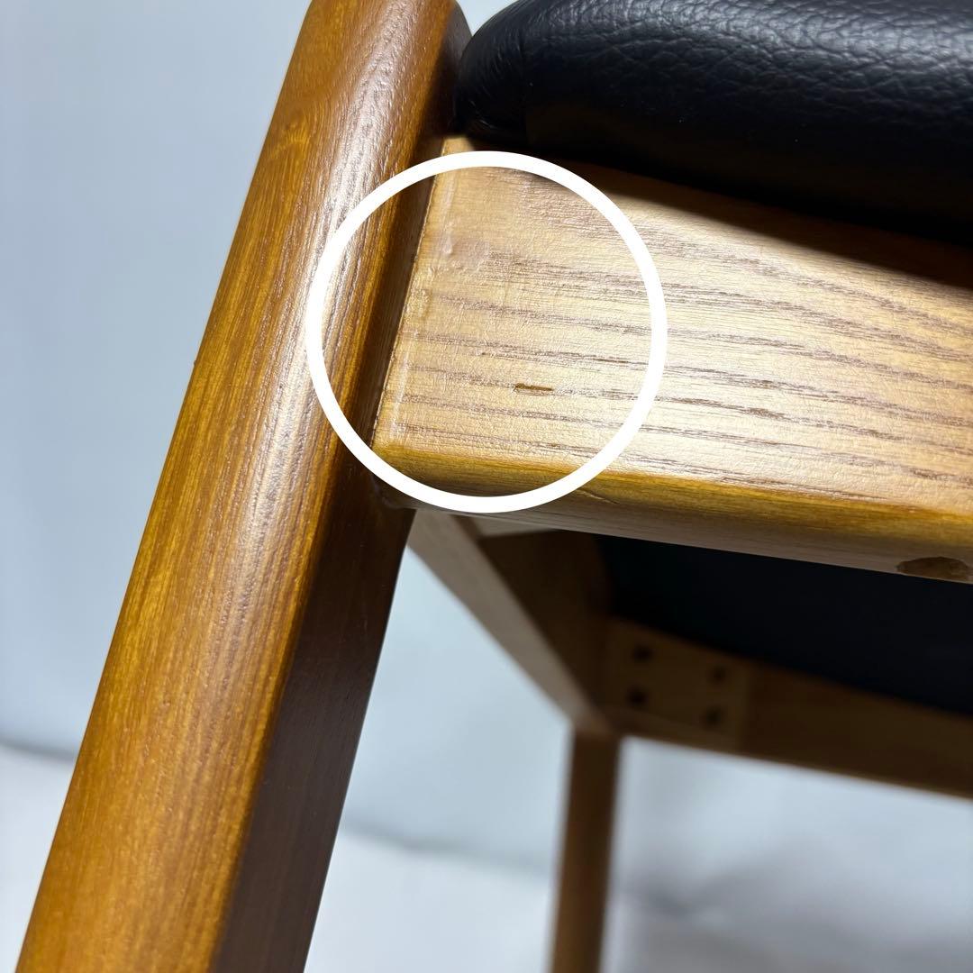 【完成品】ダイニングチェア　ブラウン×ブラック