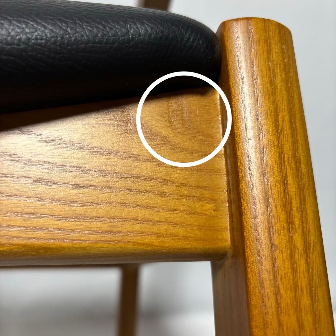 【完成品】ダイニングチェア　ブラウン×ブラック