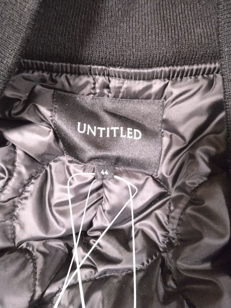 大きい 新品 アンタイトル 中綿 ロング MA-1 黒 サニークラウズ 23区