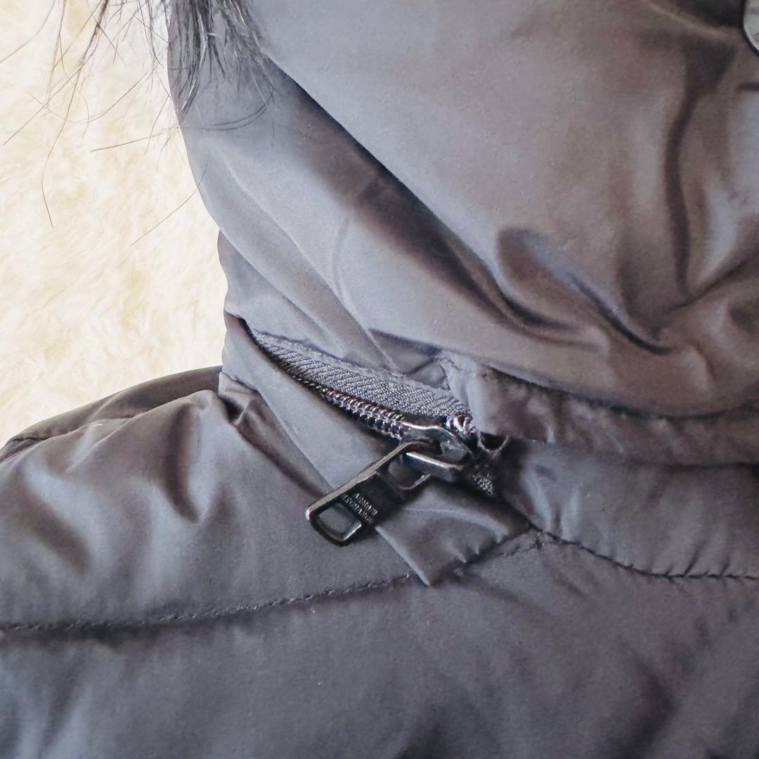 アルマーニエクスチェンジ ダウンベスト ファー ベルト フード ブラック M