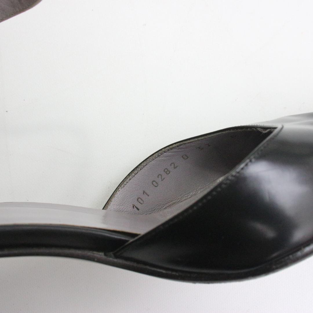 GUCCI ブラック アンクルストラップ パンプス 101 0282